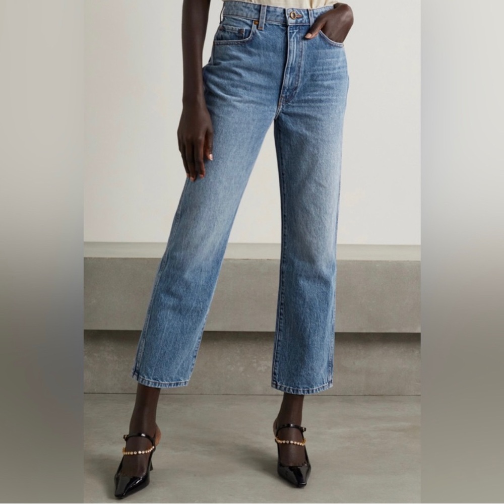 Khaite Abigail high-rise straight-leg jean